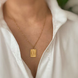 Art Deco Initial Necklace Prepack