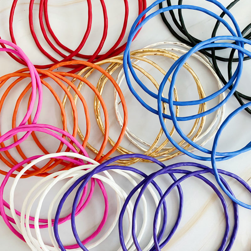 Game Bangles Color Of Your Game Slim Bangle Set Of 5 – Ellisonyoung.com