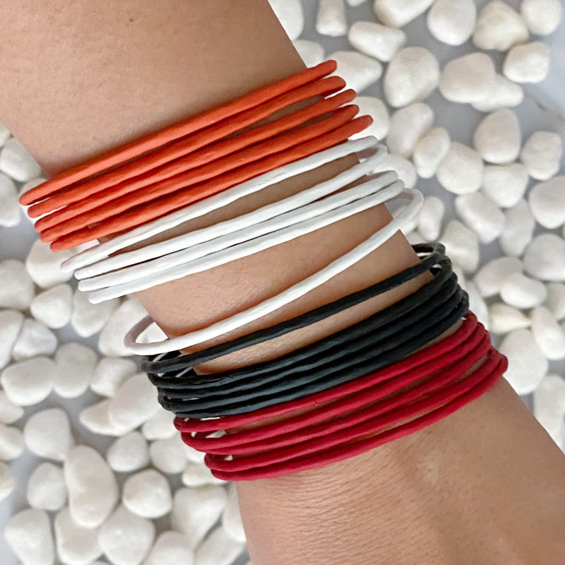 Game Bangles Color Of Your Game Slim Bangle Set Of 5 – Ellisonyoung.com