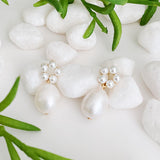 Blooming Freshwater Pearl Drop Earrings