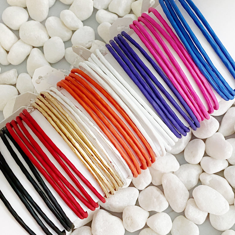 Lot de 5 bracelets fins Color Of Your Game