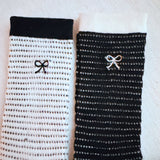 A Bow Over Stripes Socks Set