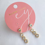 Backdrop Bezel Earrings