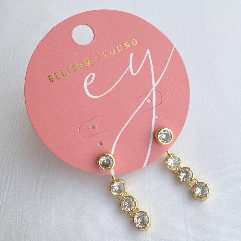 Backdrop Bezel Earrings