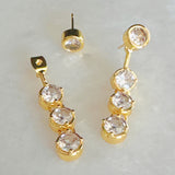 Backdrop Bezel Earrings