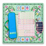 Ellison+Young Bamboo Garden Mahjong Complete Set – tile set and playing mat together