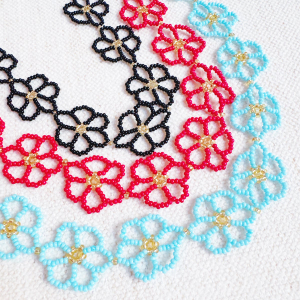 Beaded-Flower-Necklace-In-3-Colors