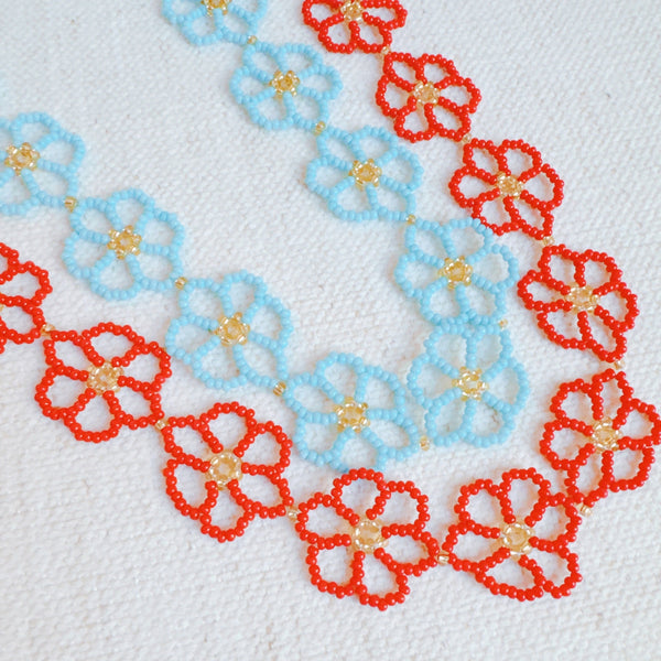 Beaded Flower Necklace