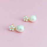 Blooming Freshwater Pearl Drop Earrings