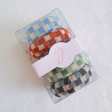 Checkered-Donut-Hair-Ties-Set-Of-5-1