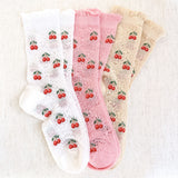 Cherry Vibe Lovely Socks Set Of 3