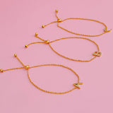 Prepack Of Dainty Sparkle Initial Bracelet