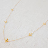 Dot Dot Golden Cross Necklace