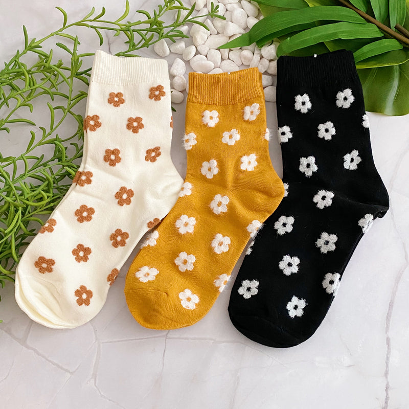 Juego de 3 calcetines Mini Daisy Happiness