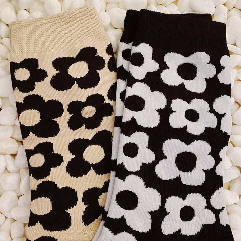 Juego de 2 pares de calcetines Daisy modernos