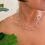 Water Stone Knotted In Color Necklace