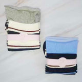 Bold and stylish set of two socks featuring edgy striped patterns and sassy color combinations—perfect for adding attitude and flair to any outfit.