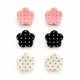 Ellison+Young Mini Polka Dot Hair Claw Clip Set of 6, Acrylic, Assorted Colors