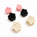 Ellison+Young Mini Polka Dot Hair Claw Clip Set of 6, Acrylic, Assorted Colors