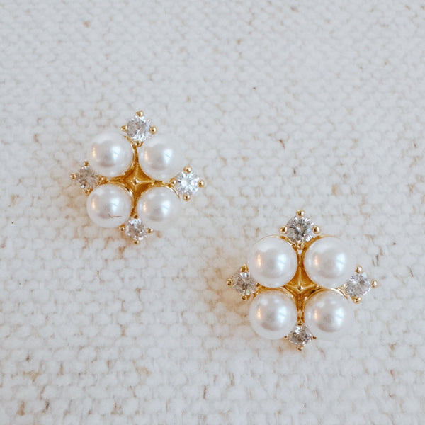 Four-Pearls-Stud-Earrings