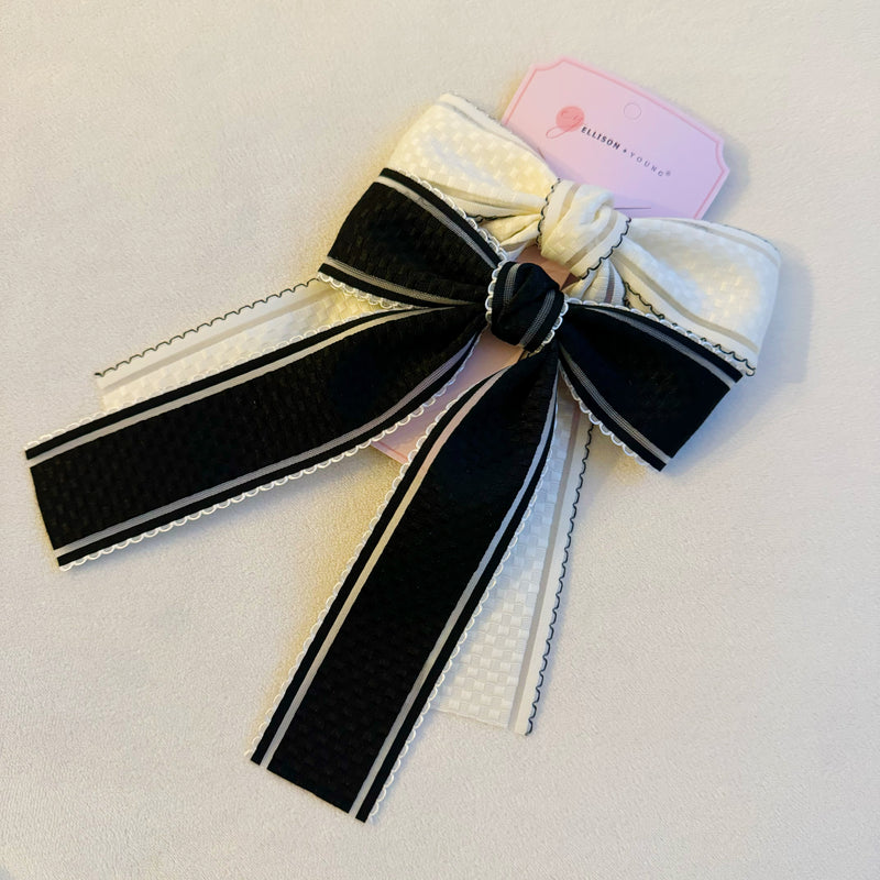 Pretty Edges Bow Hair Clip Set Of 2