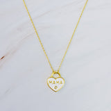 Pastel Locket Mama Necklace