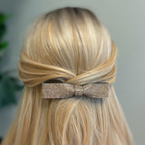 Slim Sleek Bling Bow Hair Clip