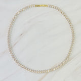 Marquise Cut Sparkle Tennis Necklace