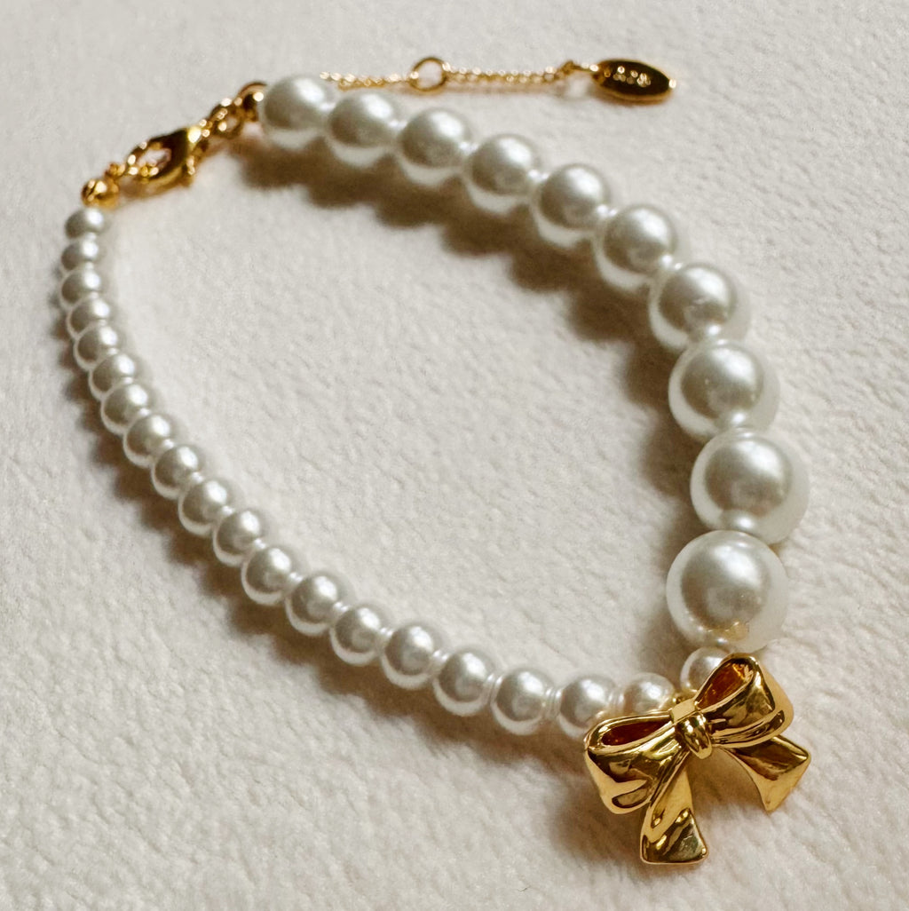 力強くもフェミニンエレガント【BIKO】Alouet Pearl Bracelet Dangle Bow Pearl Bracelet – Ellisonyoung.com