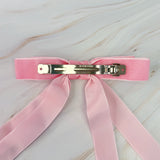 Double Bow Double Sash Velvet Hair Clip