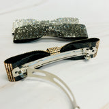 Slim Sleek Bling Bow Hair Clip