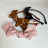 Patent Double Bow Headband