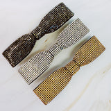 Slim Sleek Bling Bow Hair Clip