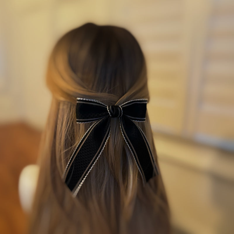 Pretty Edges Bow Hair Clip Set Of 2