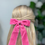 Simply Velvet Bow Hair Clip Set Of 3