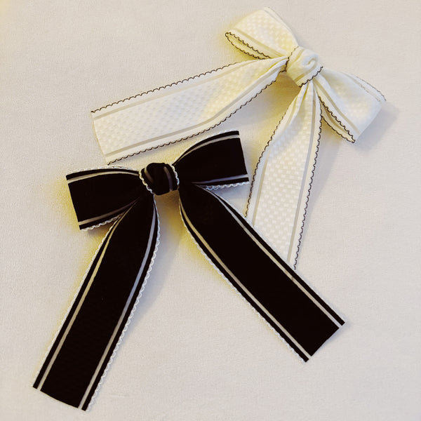 Pretty Edges Bow Hair Clip Set Of 2