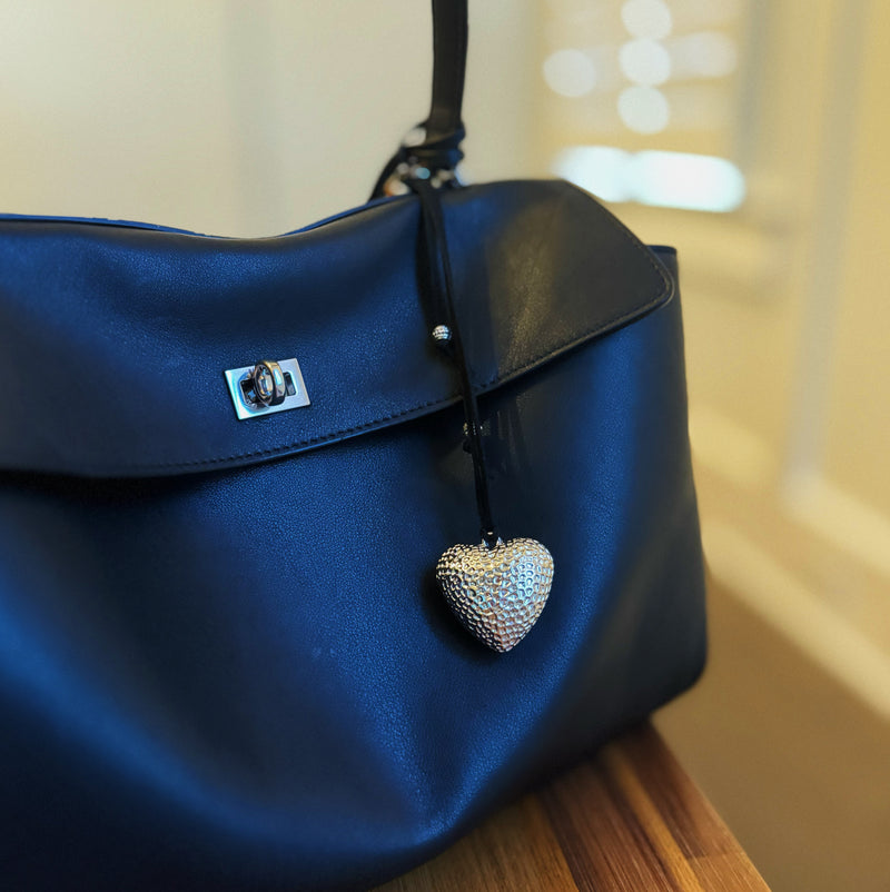 Puffy Big Heart Bag Charm