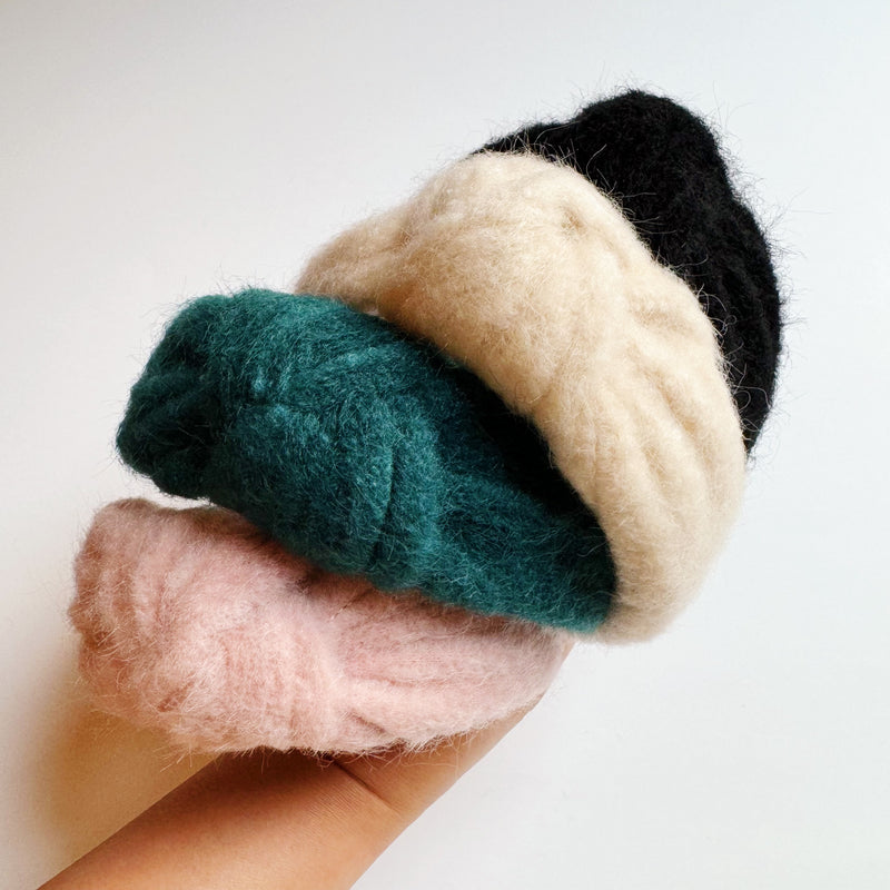 Cozy Fuzzy Cloud Knotted Headband