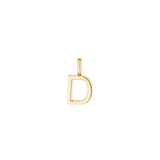 Gold-Initial-Charm-D
