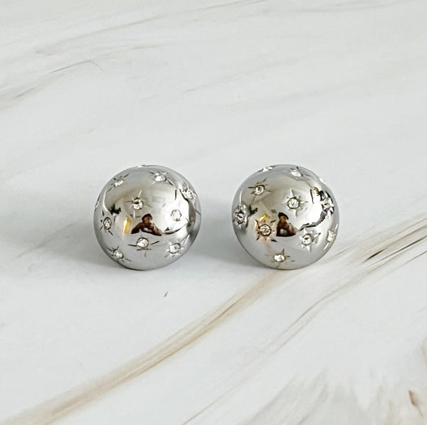 Starlight Sphere Stud Earrings