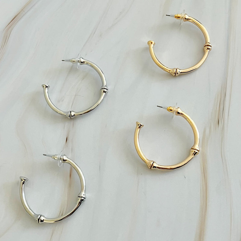 Golden Elegance Hoop Earrings