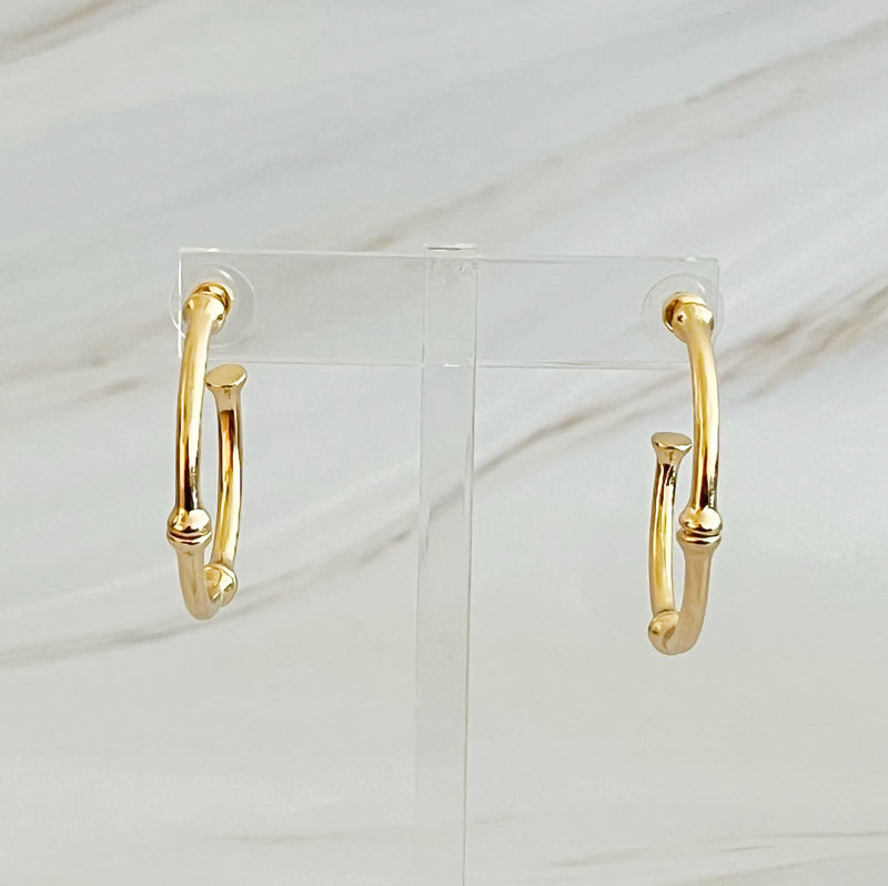 Golden Elegance Hoop Earrings