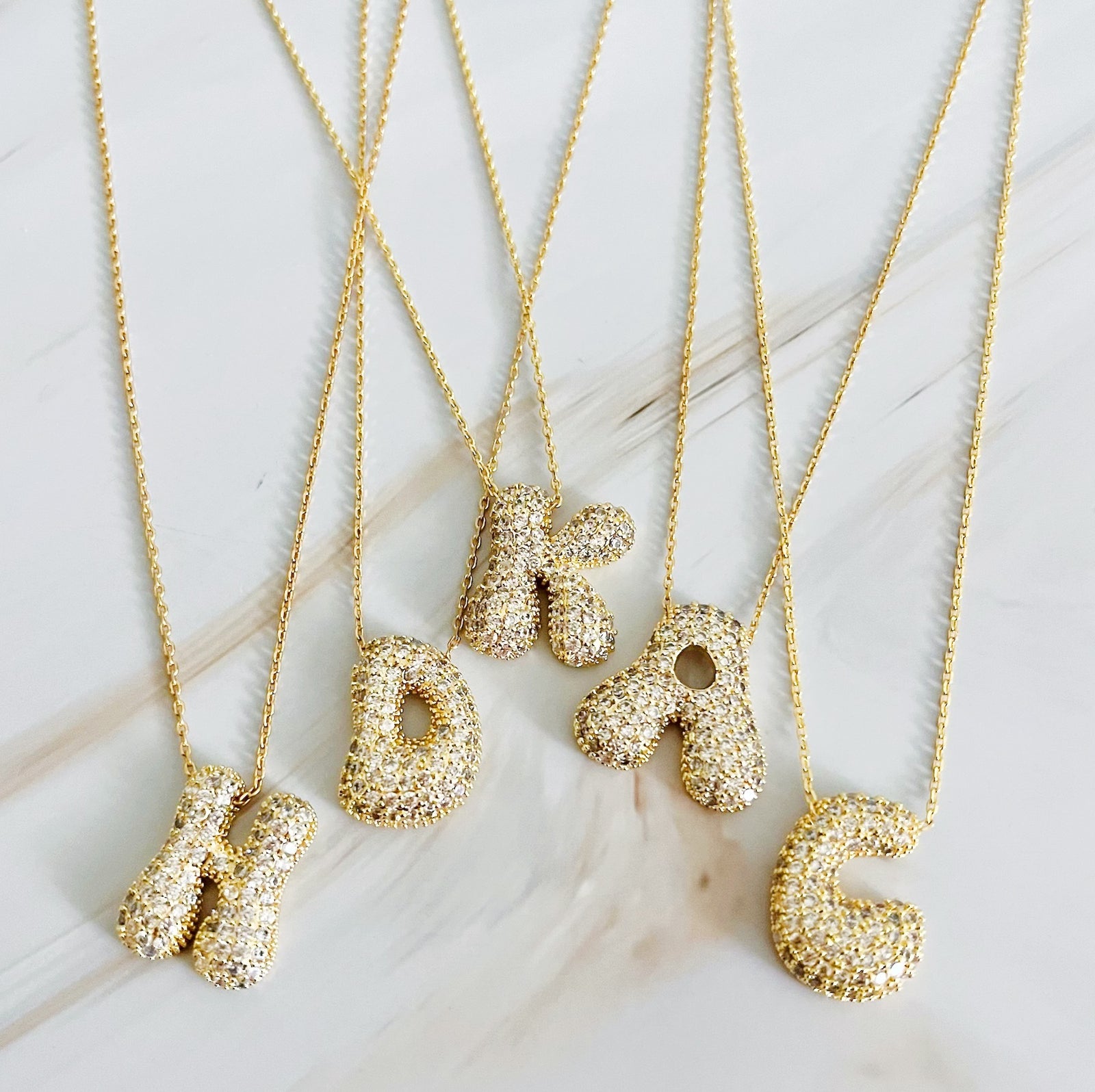Initial necklace crystal store