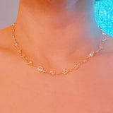 Jeweled Chain Sparkle Necklace