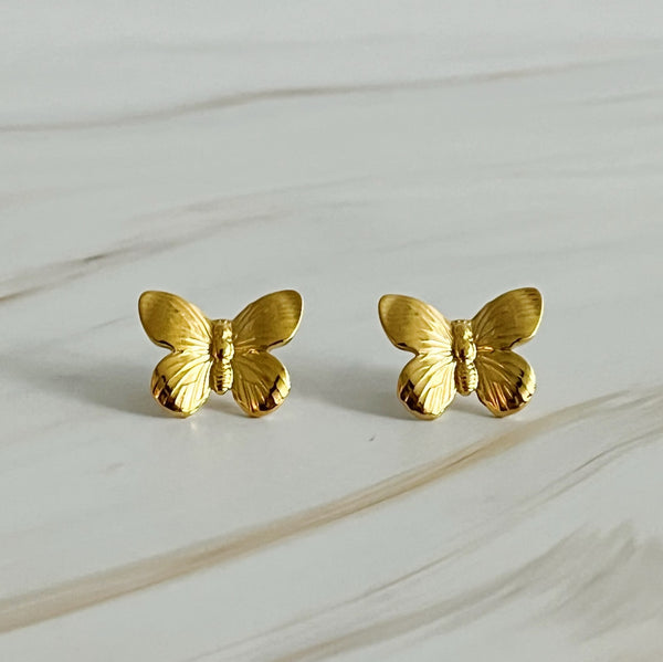 Boucles d'oreilles papillon vintage