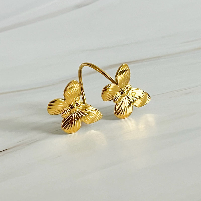Vintage Butterfly Duo Ring