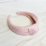 Cabled Knit Knotted Headband