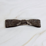 Slim Sleek Bling Bow Hair Clip