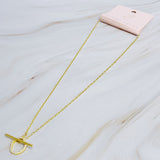 Amelia Dainty Toggle Necklace