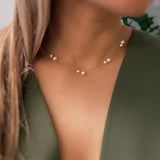 Lovely Lady Dainty Pearl Necklace